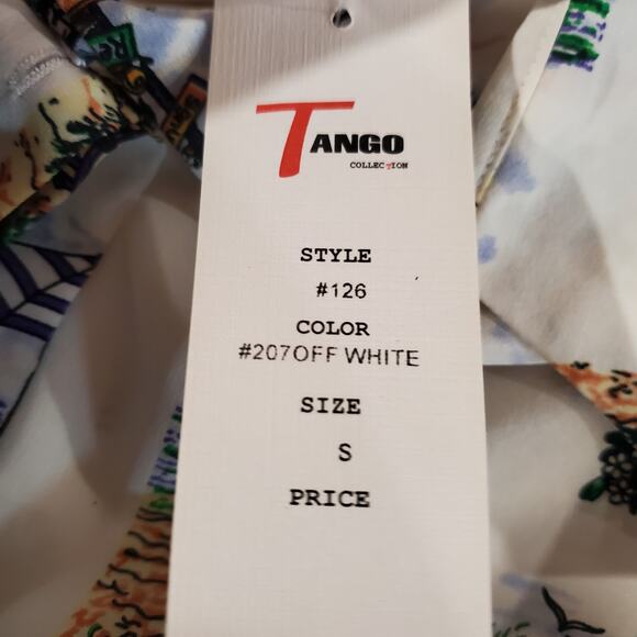 Vtg Tango NWT Womens Tropical Silk Button Shirt Sz S Hawaiian Surf Beach Resort - Picture 10 of 15